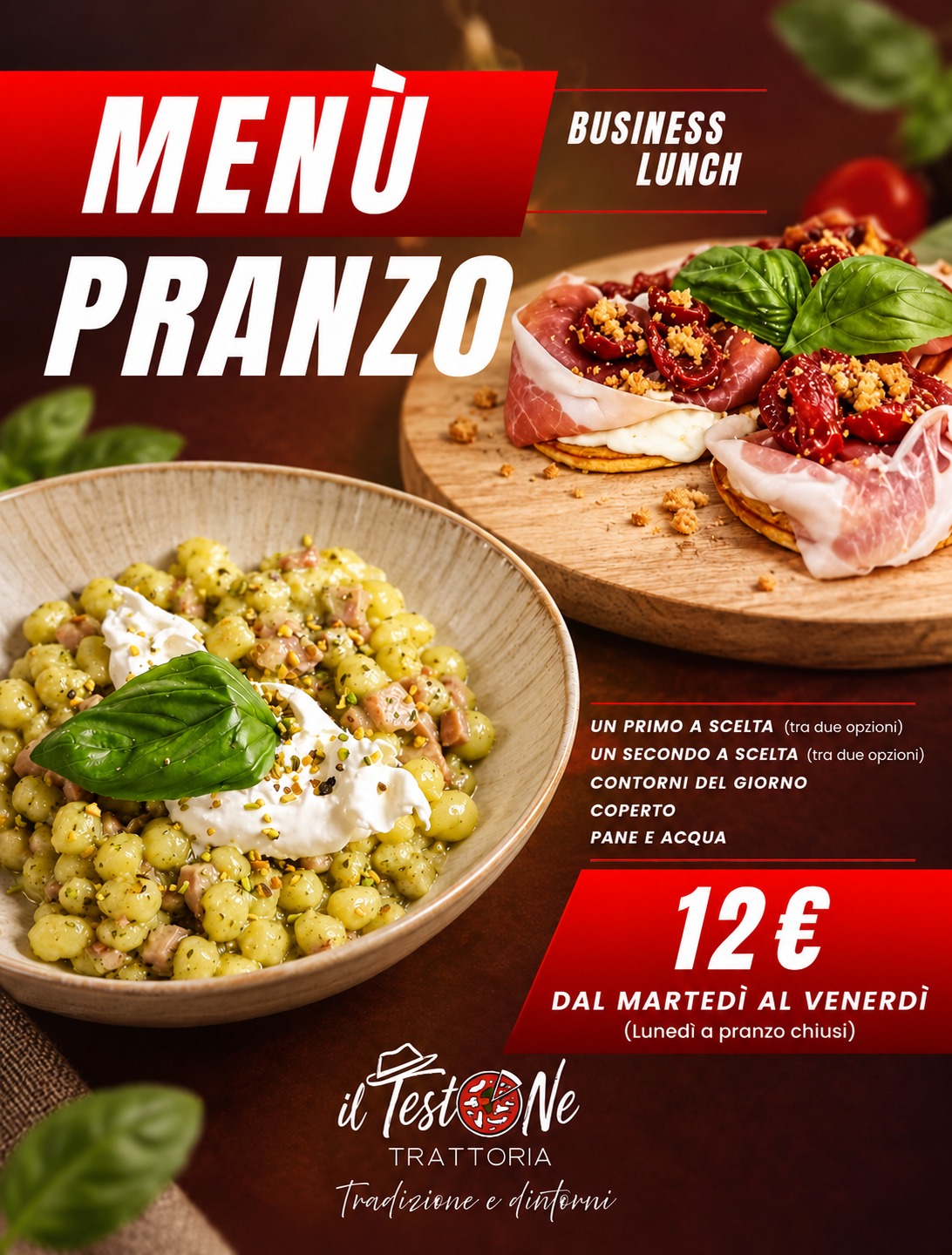 Menu Business Lunch Il Testone
