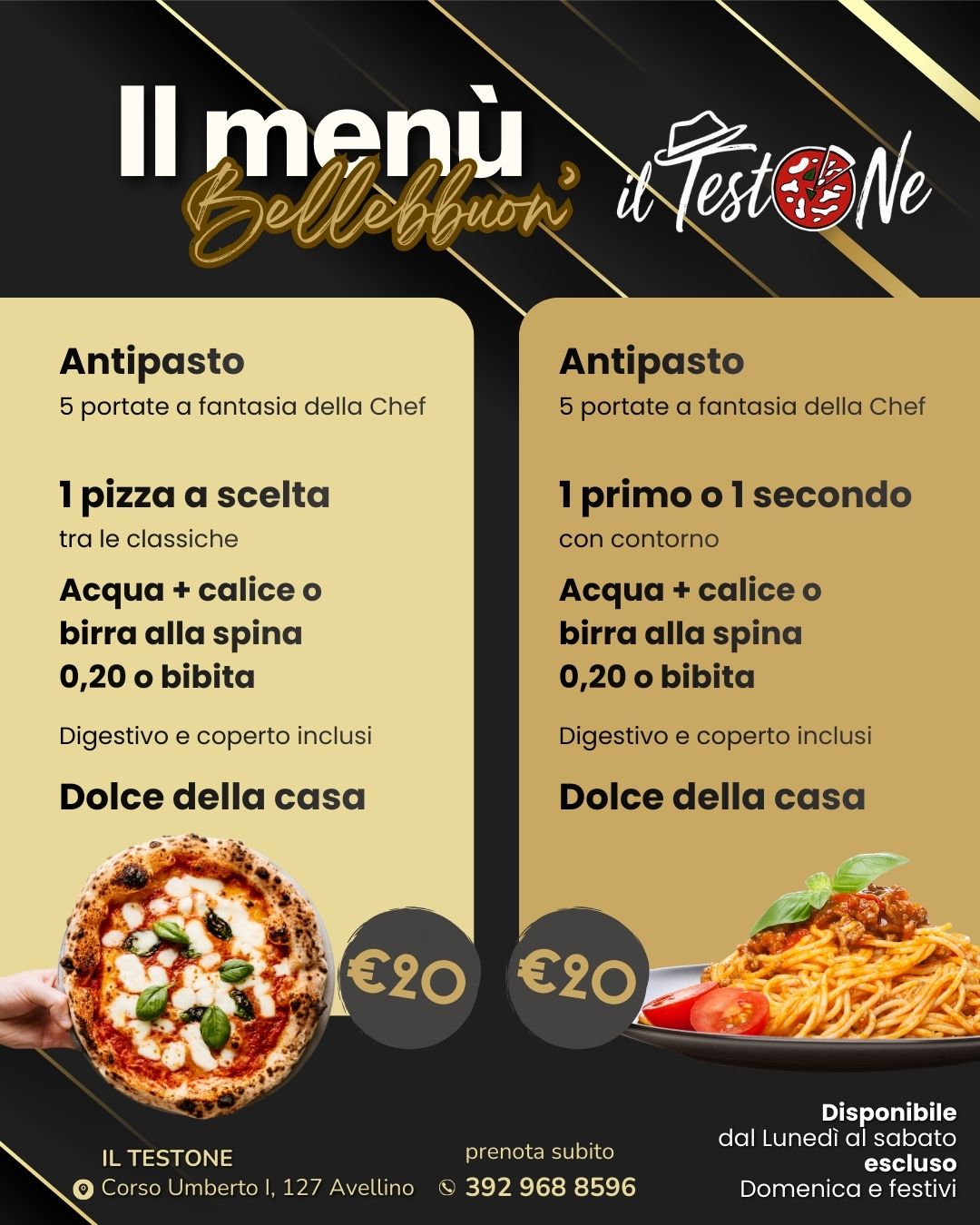 Menu Bellebbùon Il Testone